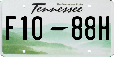 TN license plate F1088H