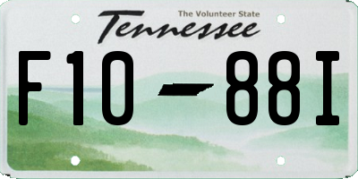 TN license plate F1088I
