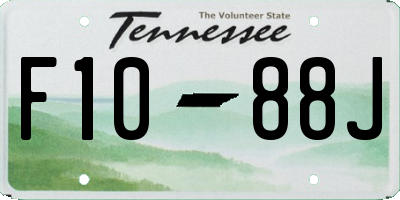 TN license plate F1088J
