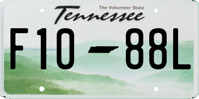 TN license plate F1088L