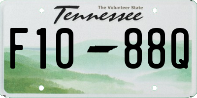 TN license plate F1088Q