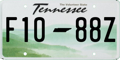 TN license plate F1088Z