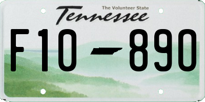 TN license plate F1089O