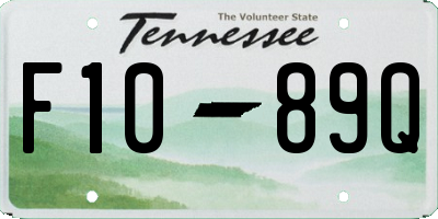 TN license plate F1089Q