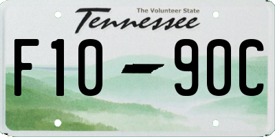 TN license plate F1090C