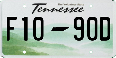TN license plate F1090D