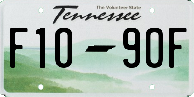 TN license plate F1090F