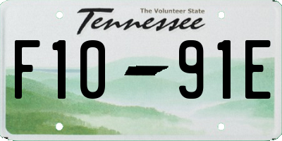 TN license plate F1091E