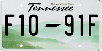 TN license plate F1091F
