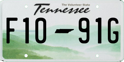 TN license plate F1091G