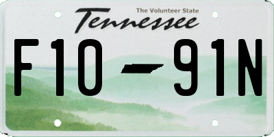 TN license plate F1091N