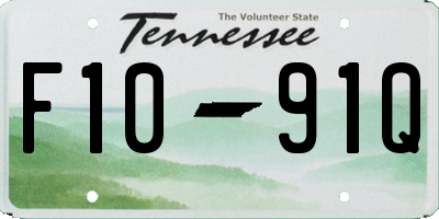 TN license plate F1091Q