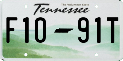 TN license plate F1091T
