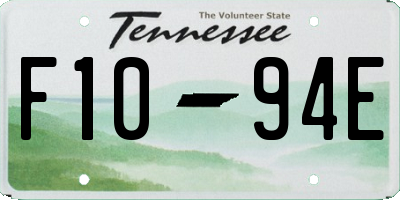 TN license plate F1094E