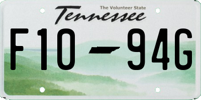 TN license plate F1094G
