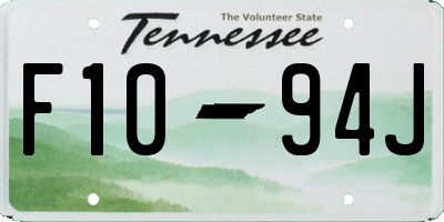TN license plate F1094J
