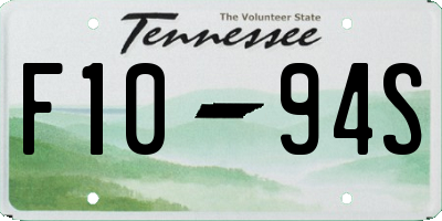 TN license plate F1094S