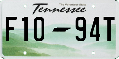 TN license plate F1094T