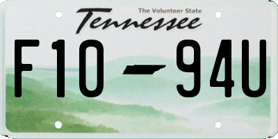 TN license plate F1094U