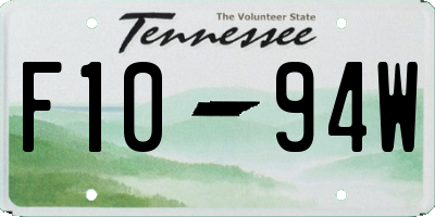TN license plate F1094W