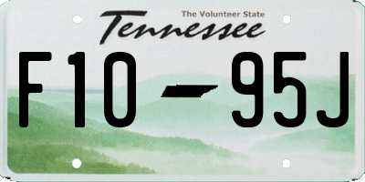 TN license plate F1095J