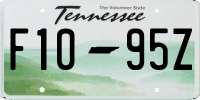 TN license plate F1095Z