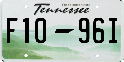 TN license plate F1096I