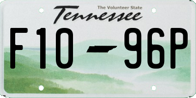 TN license plate F1096P