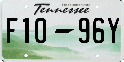 TN license plate F1096Y