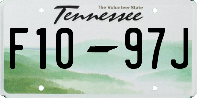 TN license plate F1097J