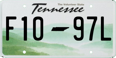 TN license plate F1097L