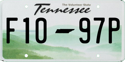 TN license plate F1097P
