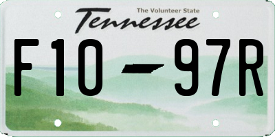 TN license plate F1097R