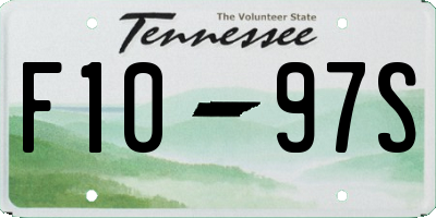TN license plate F1097S