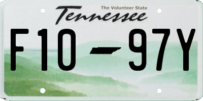 TN license plate F1097Y