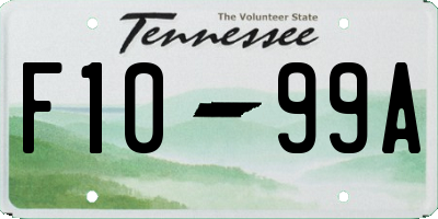 TN license plate F1099A