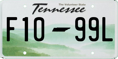 TN license plate F1099L
