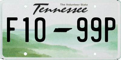 TN license plate F1099P