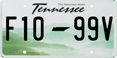 TN license plate F1099V