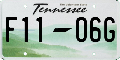 TN license plate F1106G