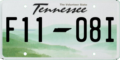 TN license plate F1108I