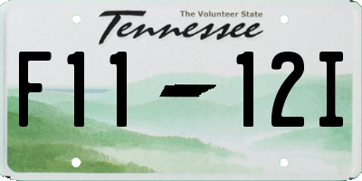 TN license plate F1112I