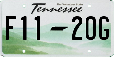 TN license plate F1120G