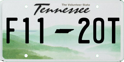TN license plate F1120T