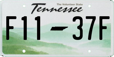 TN license plate F1137F