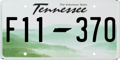 TN license plate F1137O