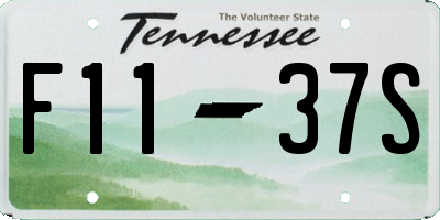 TN license plate F1137S
