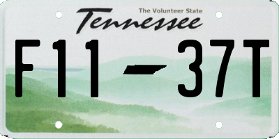 TN license plate F1137T