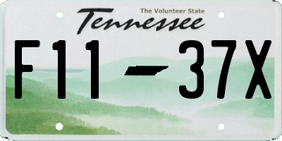 TN license plate F1137X