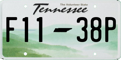 TN license plate F1138P